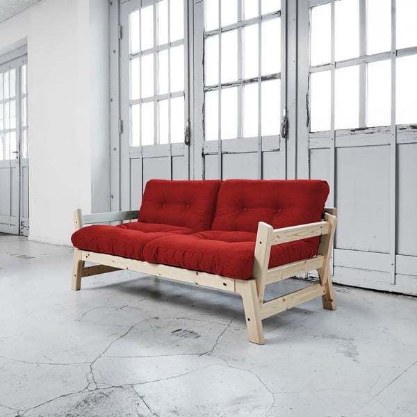 Sofa na razvlačenje Karup Step Natural / Passion Red