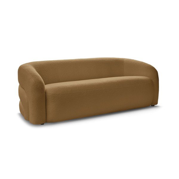 Senf žuta sofa od bouclé tkanine 193 cm Elina – Bobochic Paris-image-2