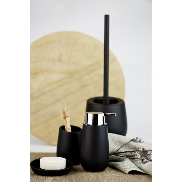 Crni keramički dozator za sapun Wenko Badi-image-1