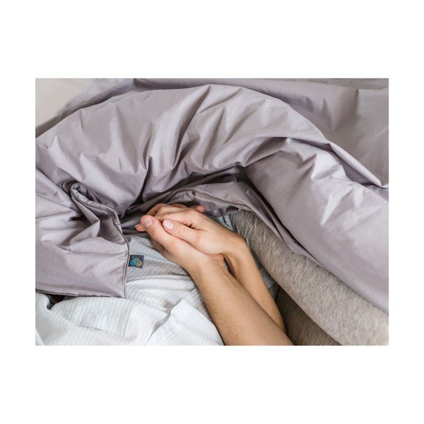 Siva navlaka za poplun za krevet za jednu osobu od egipatskog pamuka 155x200 cm Torre – WeLoveBeds-image-3