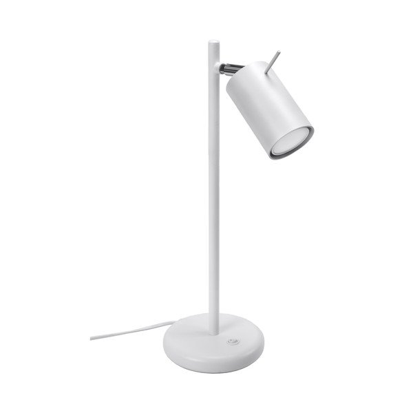 Bijela metalna stolna lampa (visina 43 cm) Etna – Sollux