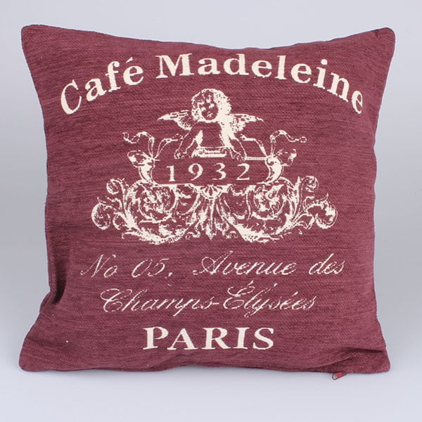 Navlaka za jastuk Café Paris, crvena