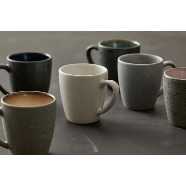 Siva šalica s ručkom od kamenine Bitz Basics Grey, 190 ml-image-1