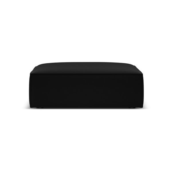 Crni baršunast tabure Vanda – Mazzini Sofas