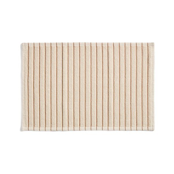 Narančasta/bež tekstilna kupaonska prostirka 50x80 cm Merade – Kave Home