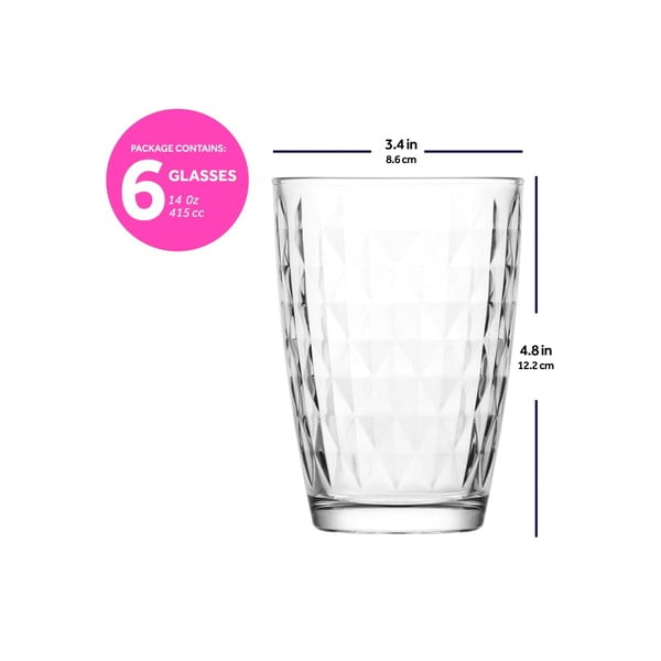 Čaše u setu 6 kom 400 ml – Hermia-image-3