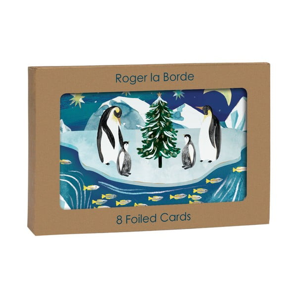 Čestitke u setu 8 kom s božićnim motivom Go with the Floe  – Roger la Borde-image-2