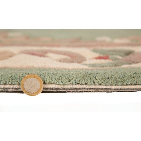 Zeleni vuneni tepih Flair Rugs Aubusson, 67 x 127 cm-image-4