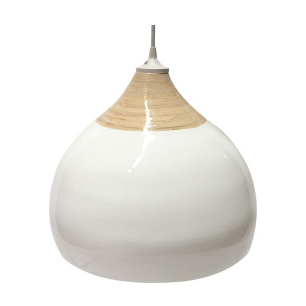 Bijela stropna svjetiljka ETH, promjera 33 cm