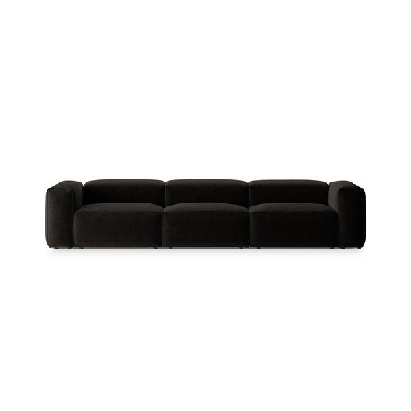 Crna sofa 364 cm Bergamo – Cosmopolitan Design