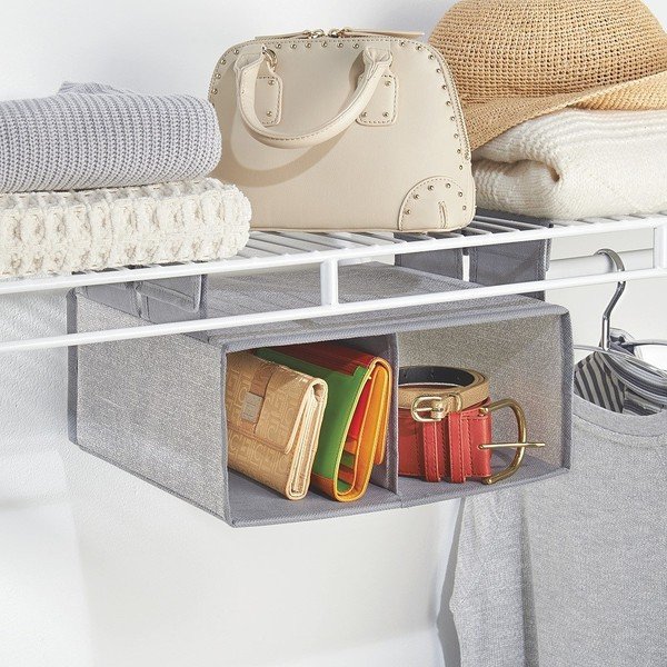 Sivi viseći organizator s čičak InterDesign Aldo-image-1