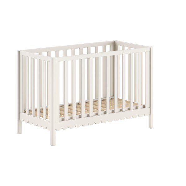 Bež dječji krevet od masivnog bora s podesivom visinom 60x120 cm Swingo – Vipack