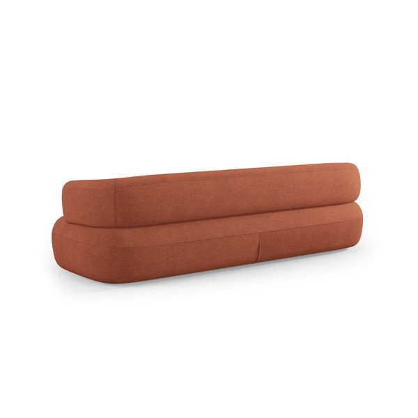 Sofa od bouclé tkanine boja terakote 200 cm Jenny – Micadoni -image-4