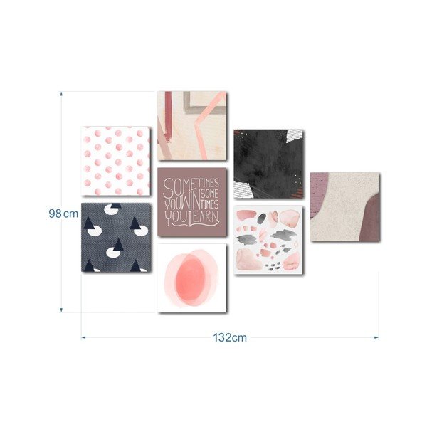 Set od 8 slika Insigne Pink-image-2