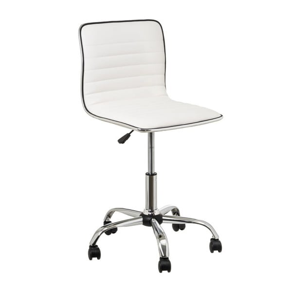 Bijela uredska stolica od umjetne kože – Casa Selección