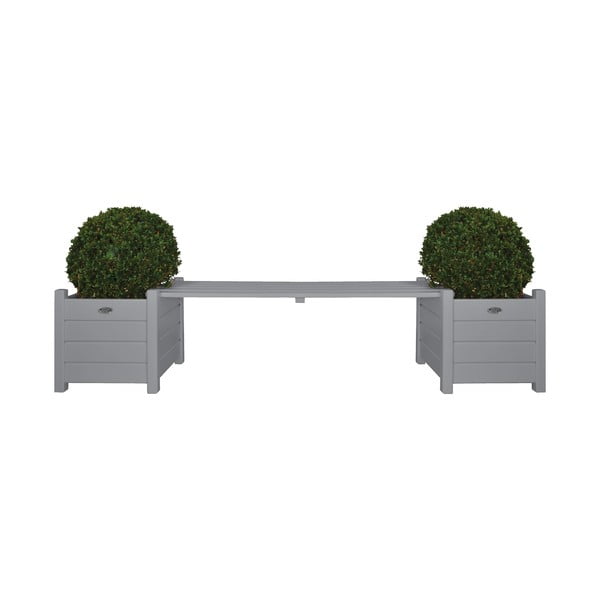 Siva vrtna klupa od masivnog drveta – Esschert Design