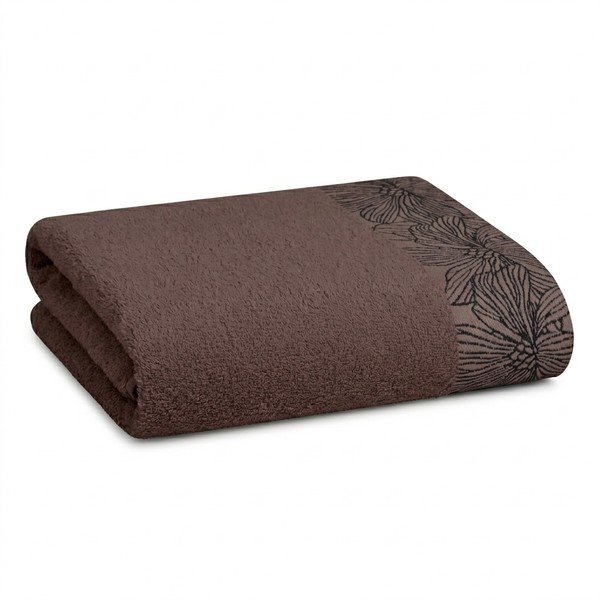 Smeđi pamučan ručnik od frotira 70x140 cm Valencia – My House