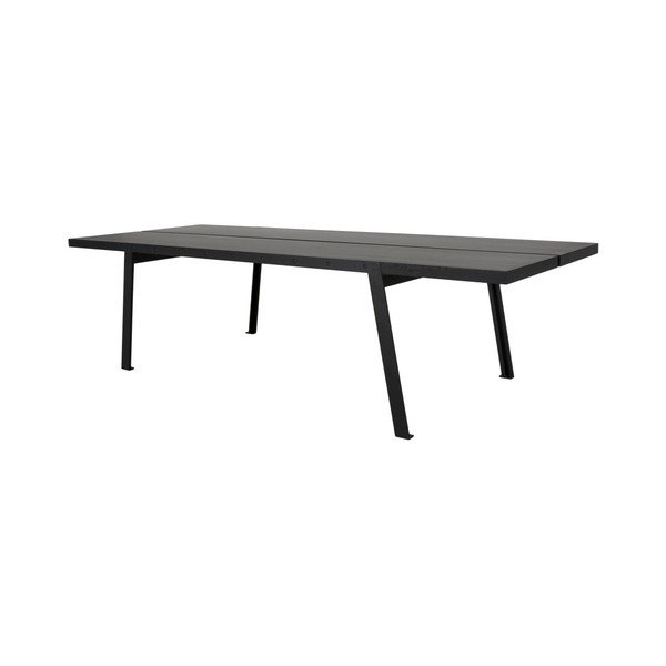 Crni drveni blagovaonski stol Canett Aspen, 240 cm-image-1