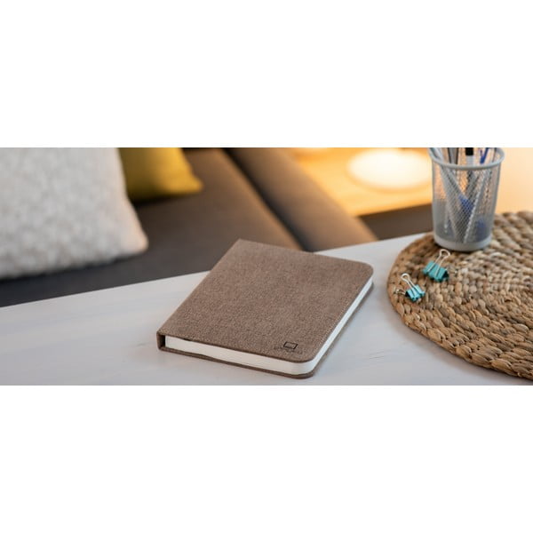 LED stolna lampa s tekstilnim sjenilom (visina 2,5 cm) – Gingko-image-1