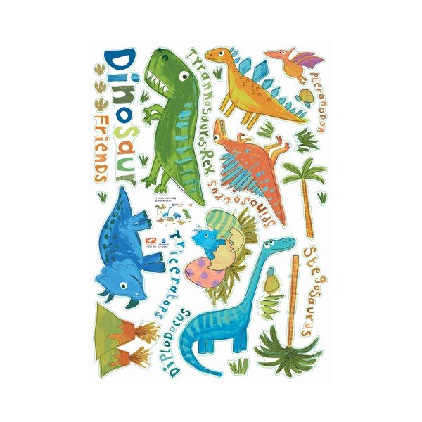 Zidna naljepnica Ambiance Colourful Dino-image-1
