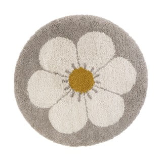 Svijetlo sivo-krem dječji tepih ø 120 cm Bohemian Daisy - Nattiot