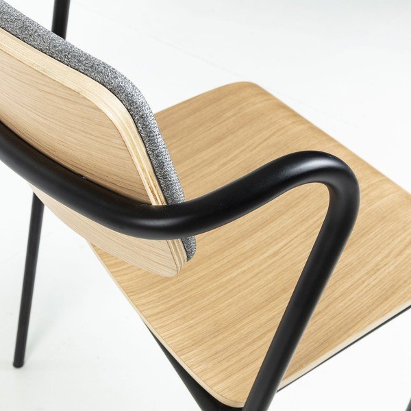 Blagovaonska stolica u dekoru od hrastovog drveta Kave Home Zaha-image-1