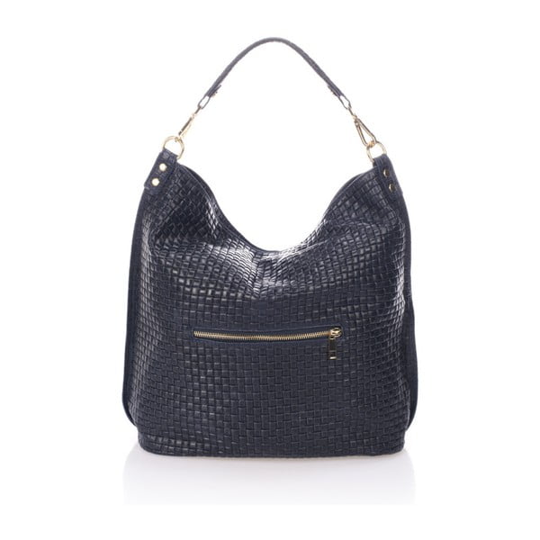 Tamnoplava kožna torba Giorgio Costa Violina-image-1