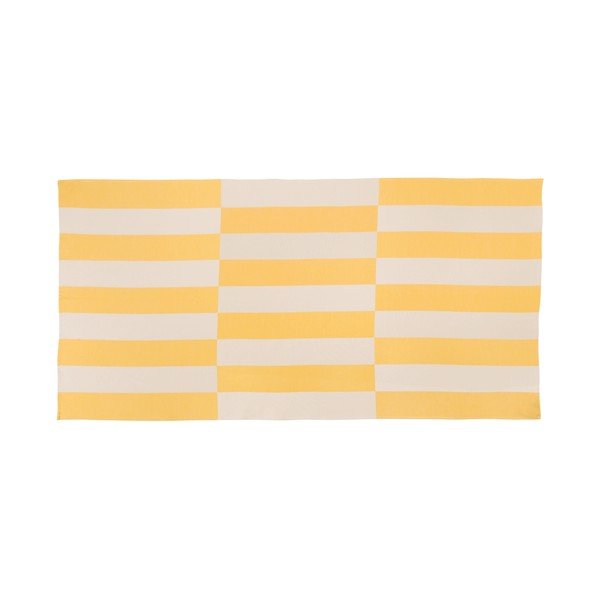 Žuti  pamučan ručnik za plažu 100x160 cm Su – noo.ma