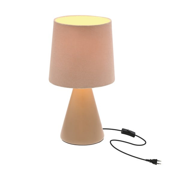 Bež stolna lampa s tekstilnim sjenilom (visina 24,5 cm) Satti – Candellux Lighting-image-2