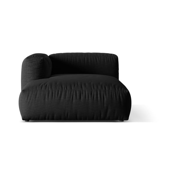 Crna modularna sjedeća garnitura (s lijevim kutom) Martina – Micadoni Home