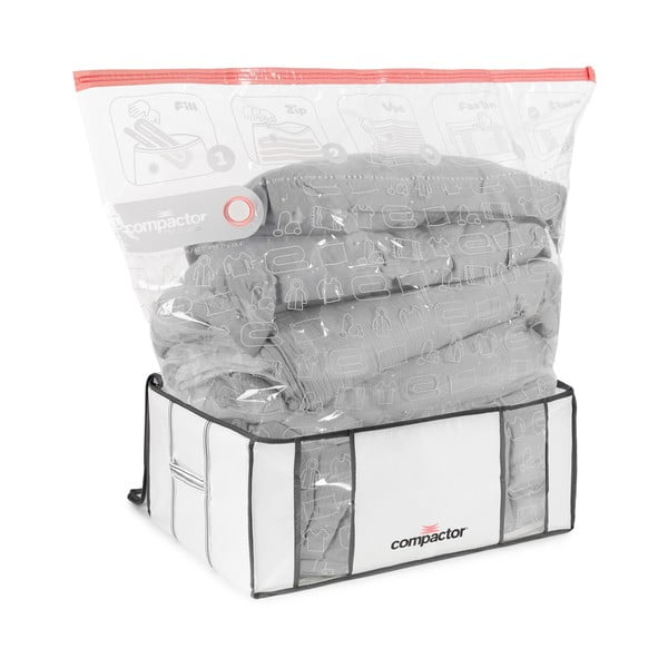 Vakuumska/ojačana tekstilna kutija za pohranu odjeće 65x45x27 cm Life – Compactor-image-4