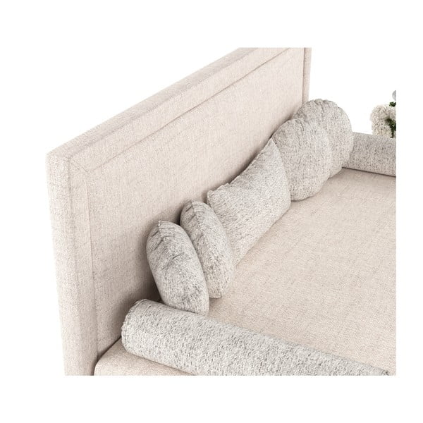 Bež tapecirani krevet 90x200 cm Scala – Maison de Rêve-image-1