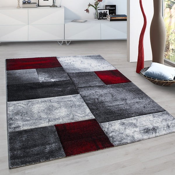 Bordo/sivi tepih 80x150 cm Hawaii – Ayyildiz Carpets-image-1