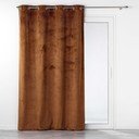 Smeđa zavjesa od samta 140x240 cm Analia – douceur d'intérieur