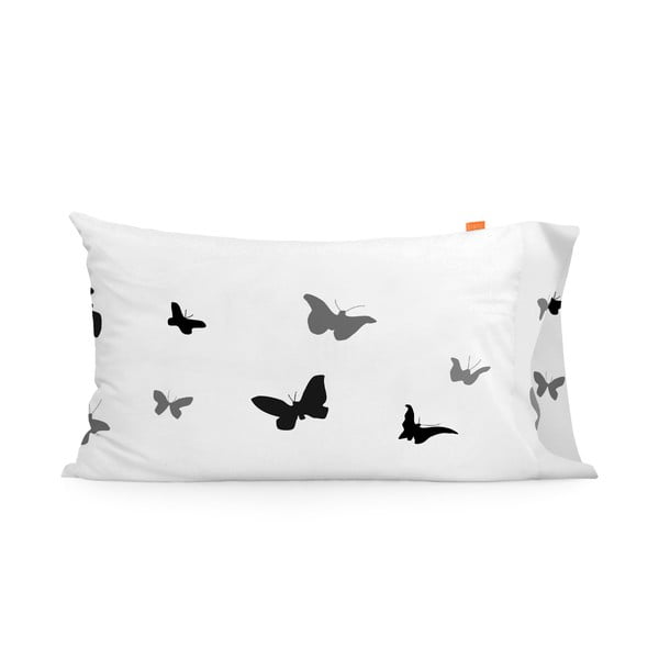 Set od 2 pamučne jastučnice Blanc Butterflies, 50 x 80 cm
