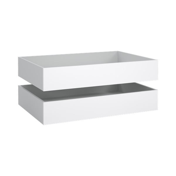 Bijele ladice za ispod kreveta u setu 2 kom Naia – Tvilum