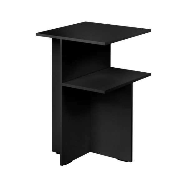 Crni noćni ormarić s policama Atik – noo.ma-image-3