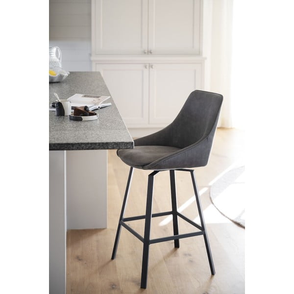 Sive barske stolice u setu 2 kom (visine sjedala 65 cm) Alison – Rowico-image-1