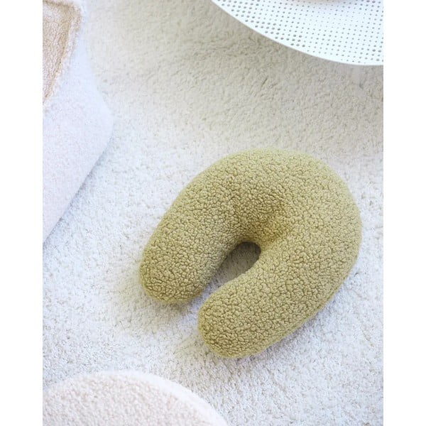 Zeleni dječji jastuk za sjedenje od bouclé tkanine U – Wigiwama-image-4