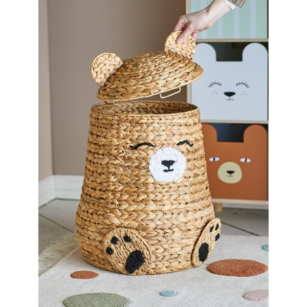 Dječja kutija za pohranu od vodenog zumbula u prirodnoj boji ø 40x57 cm Timone – Bloomingville Mini-image-2