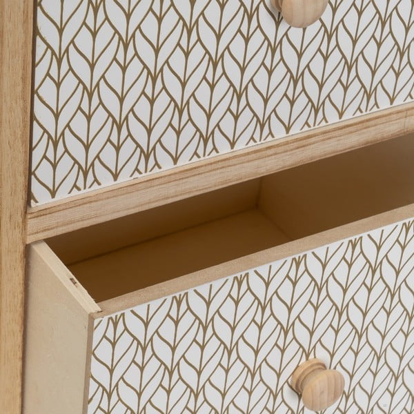 Visoka komoda od masivne paulovnije u prirodnoj boji 34x78 cm – Casa Selección-image-1