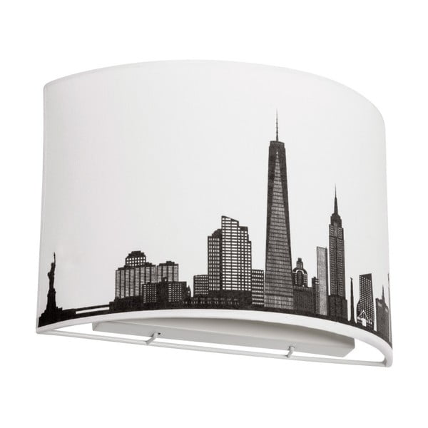 Crno-bijela zidna svjetiljka SULION Skyline