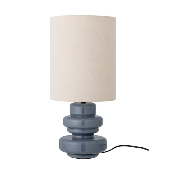 Plava stolna lampa s tekstilnim sjenilom (visina 51 cm) Fabiola – Bloomingville