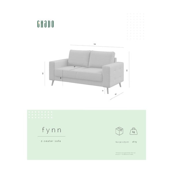 Tamno plava sofa 168 cm Fynn – Ghado-image-3