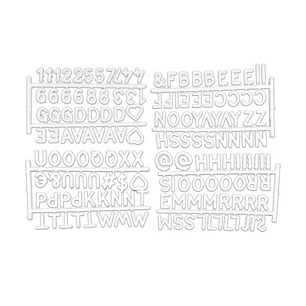 Bijele oznake za organizatore 11.5x20x3 cm – Homéa
