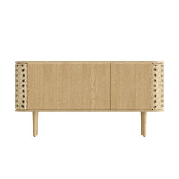 Niska komoda u dekoru hrasta u prirodnoj boji 150x75 cm Treasures – UMAGE-image-3