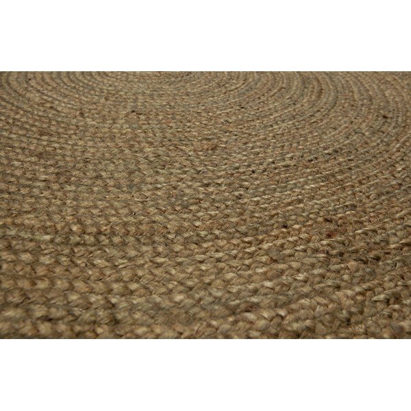 Zeleni tepih od jute WOOOD Ross, ø 150 cm-image-1