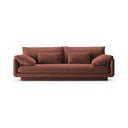 Ružičasta baršunasti sofa 220 cm Torino – Micadoni 