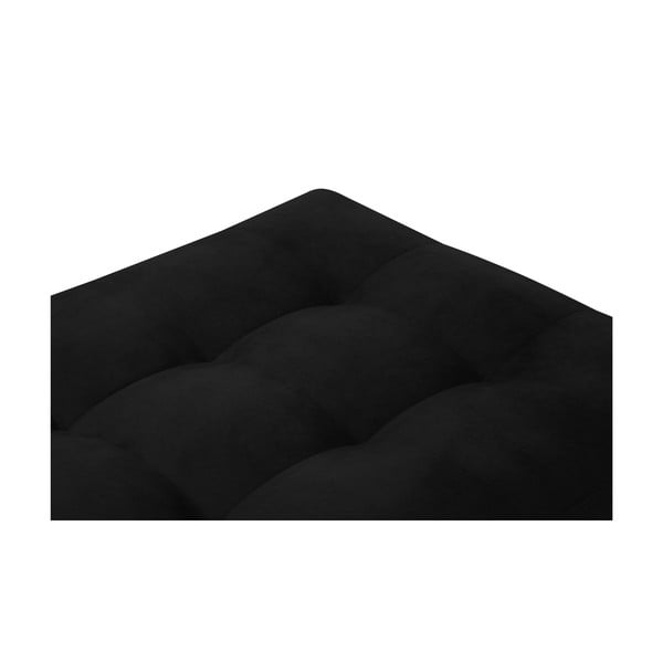 Crni podnožnik od baršunastog materijala Milo Casa Attilio-image-4