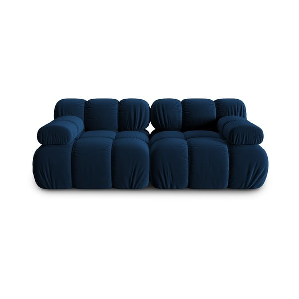 Plava baršunasta sofa 188 cm Bellis – Micadoni Home